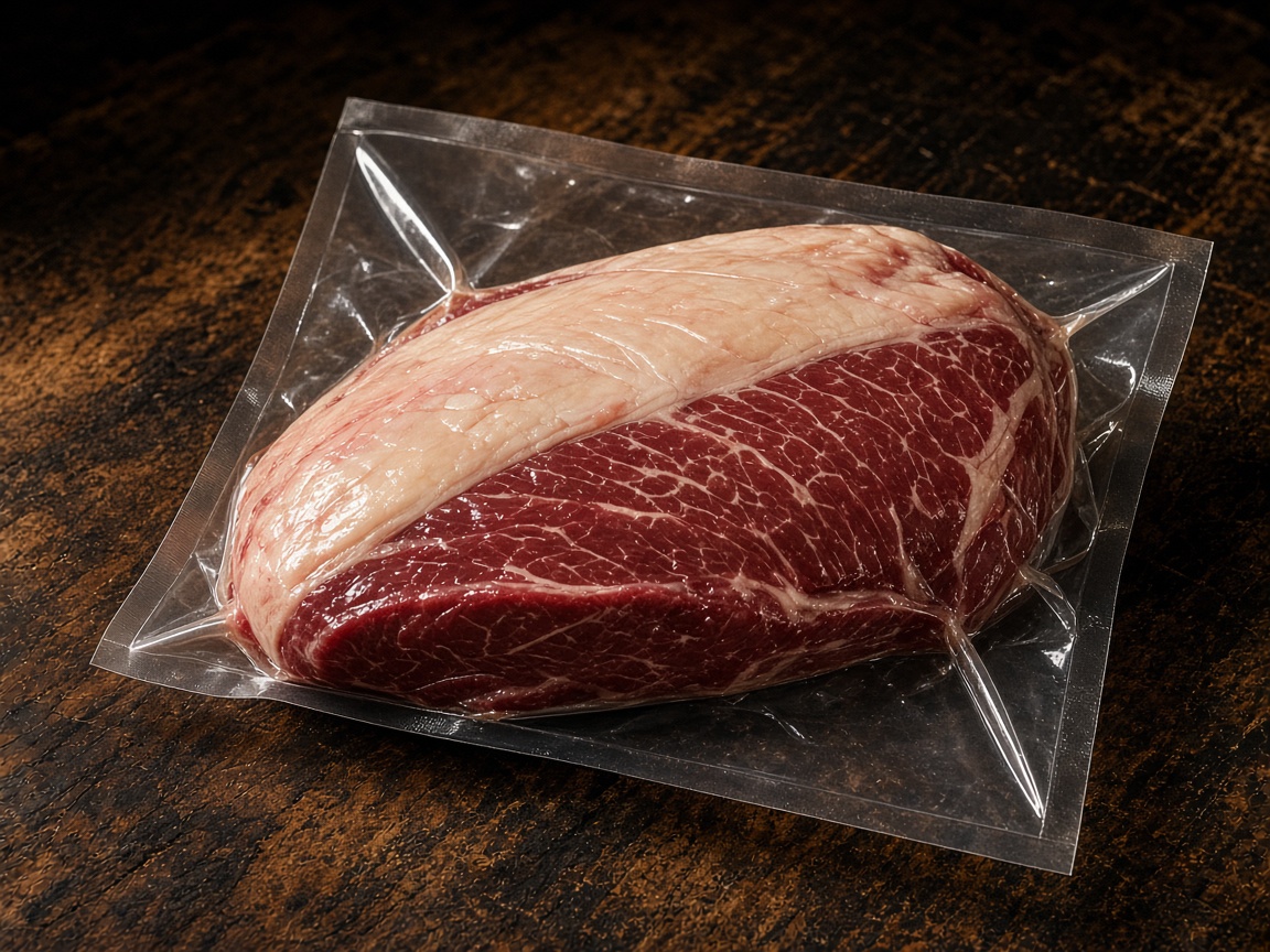 Picanha a vácuo com QR da origem